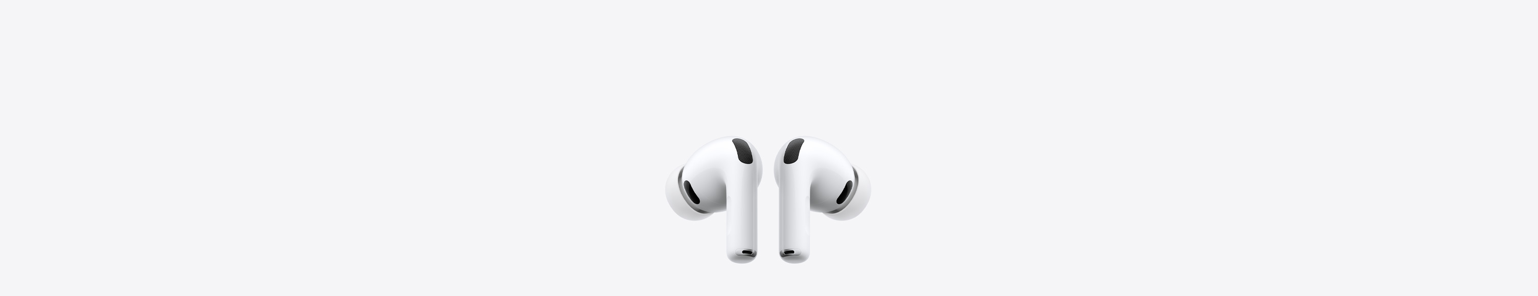 무선 헤드폰, 화이트 색상, 실리콘 팁을 갖춘 AirPods Pro 3